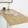 Pre-order SoBuy FWT64-WN Bar Tafel Keukentafel Bartafel Bistrotafel Kookeiland met 1 Lade en 3 Planken