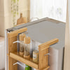 Pre-order SoBuy KCR03-N Keukenplank Bamboe Kruidenrek met 3 planken Hangplank voor koelkast