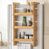 Pre-order SoBuy KCR03-N Keukenplank Bamboe Kruidenrek met 3 planken Hangplank voor koelkast