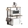 SoBuy KCR08-PF Keuken Magnetron Planken 2-laags Keuken Plank Ondersteuning