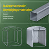 Pre-order SoBuy KLS11-K Tuinschuur Waterdicht & Schimmelvrij, Fietsschuur met Haken voor Tuin – Grijs, 120x176x163cm