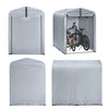 Pre-order SoBuy KLS11-K Tuinschuur Waterdicht & Schimmelvrij, Fietsschuur met Haken voor Tuin – Grijs, 120x176x163cm