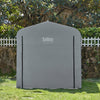 SoBuy KLS11-L-DG Tuinhuis, Waterdichte Buitenberging, Motorfietsoverkapping met Haken, Fiets- en Gereedschapsgarage, Fietsenstalling, Opslagruimte, Grijs, 159x219x165 cm