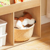 SoBuy KMB01-N Kinderbibliotheek met Opbergruimte en 3 Planken, 2 Open Compartimenten – Speelgoedopslag en Boekenrek voor Kinderen, Natuurlijk Hout – 73x30x80 cm