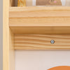 SoBuy KMB08-K-N Boekenkast voor kinderen, 4 niveaus, meubels, speelgoed, boekenkast, opbergkast, plank, slaapkamer, natuur, 60 x 12 x 80 cm