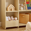 SoBuy KMB101-N Kinderopbergmeubel, Boekenkast en Speelgoed Organizer, Ideaal voor Kinderkamer, Speelkamer, Woonkamer, 91x30x100 cm