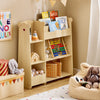 SoBuy KMB101-N Kinderopbergmeubel, Boekenkast en Speelgoed Organizer, Ideaal voor Kinderkamer, Speelkamer, Woonkamer, 91x30x100 cm