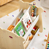 SoBuy KMB103-WN Boekenrek voor kinderen, speelgoedrek, boekenkast met wielen voor kinderkamer en speelkamer