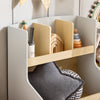 SoBuy KMB105-HG Kinderrek boekenkast kinderkamer plank opbergrek voor kinderen kinderkamer meubels wit-groen