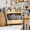 SoBuy KMB105-HG Kinderrek boekenkast kinderkamer plank opbergrek voor kinderen kinderkamer meubels wit-groen