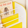 SoBuy KMB108-G Boeken- en speelgoedrek, kinderboekenkast, opbergrek voor kinderkamer, opbergkast voor speelgoed en boeken, 3 vakken en 3 afneembare dozen