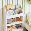 SoBuy KMB11-W Boekenrek Boekenplank Opbergvak Kinderplank Speelgoedkast met 2 planken