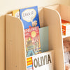 SoBuy KMB114-GR Kinderboekenkast, Opbergplank voor Kinderen, Boekenplank voor Kinderkamer, Opbergmeubel voor Kinderen met 3 Planken en 3 Vakken
