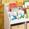 SoBuy KMB115-W kinderboekenkast, boekenplank op poten, speelgoedopbergplank