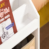 SoBuy KMB115-W kinderboekenkast, boekenplank op poten, speelgoedopbergplank