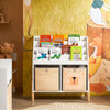 SoBuy KMB115-W kinderboekenkast, boekenplank op poten, speelgoedopbergplank