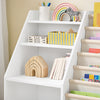 Pre-order SoBuy KMB119-W Montessori Kinderboekenkast, 3 niveaus, boekenkast met opslag, speelgoed en manden, stof, meubels, kinderkamer, plank, slaapkamer, wit, 80 x 40 x 80 cm