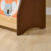 SoBuy KMB32-N Boekenkast voor kinderen, speelgoed, boekenkast, 4 niveaus, met 2 haken, boekenrek, opbergkast, slaapkamer, kantoor, woonkamer, natuur, 91 x 30 x 89 cm