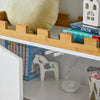 SoBuy KMB44-W Kindercommode Kinderkamerplank met schoolbord Boekenkast Speelgoedplank