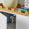 SoBuy KMB44-W Kindercommode Kinderkamerplank met schoolbord Boekenkast Speelgoedplank