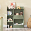 Pre-order Sobuy KMB55-K-GR Bibliothèque enfant Rangement Jouet Enfant avec 5 Compartiments Meuble Rangement Jouet Étagère Bibliothèque Porte-revues Vert 80x34x104cm