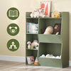 Pre-order Sobuy KMB55-K-GR Bibliothèque enfant Rangement Jouet Enfant avec 5 Compartiments Meuble Rangement Jouet Étagère Bibliothèque Porte-revues Vert 80x34x104cm