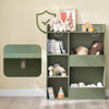 Pre-order Sobuy KMB55-K-GR Bibliothèque enfant Rangement Jouet Enfant avec 5 Compartiments Meuble Rangement Jouet Étagère Bibliothèque Porte-revues Vert 80x34x104cm