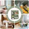 Pre-order Sobuy KMB55-K-GR Bibliothèque enfant Rangement Jouet Enfant avec 5 Compartiments Meuble Rangement Jouet Étagère Bibliothèque Porte-revues Vert 80x34x104cm