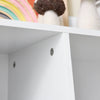 SoBuy KMB55-K-W Boekenkast voor kinderen, speelgoed, kinderen, met 5 vakken, meubels, opslag, speelgoed, rek, boekenkast, tijdschriftenrek, wit, 80 x 34 x 104 cm