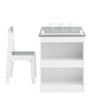 SoBuy KMB60-HG Kinderbureauset Kindertafel en Stoel Set Peuters Tafel Kindertafel Kinderstudietafel Kleurtafel