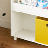 SoBuy KMB69-W Boekenrek voor Kinderen, Kinderboekenkast, Kinderrek, Kinderplank, Boekenplank, Speelgoedplank