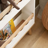 SoBuy KMB77-W Kinderboekenkast, Boekenrek voor Kinderen, Kinderrek, Kinderplank, Boekenplank, Speelgoedplank met 3 Planken
