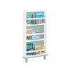 SoBuy KMB93-GR Boekenkast voor kinderen, boekenrek met 3 niveaus, opbergrek voor kinderkamer, 60 x 12 x 120 cm, groen en wit