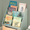 Pre-order SoBuy KMB95-GR Kinderboekenkast 4 Vakken, Lade op Wielen, Afgeronde Hoeken, MDF E1, 62x30x80cm – Groen