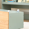 Pre-order SoBuy KMB95-GR Kinderboekenkast 4 Vakken, Lade op Wielen, Afgeronde Hoeken, MDF E1, 62x30x80cm – Groen