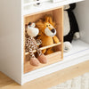 SoBuy KMB98-W Boekenrek voor Kinderen, Kinderrek, ,Boekenplank, Speelgoedplank Opbergkast voor Kinderen en 2 Opbergdozen