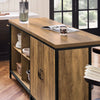 SoBuy KNL01-F Industrieel Keukeneiland met 170 cm Werkblad – Kookeiland met Stalen Frame, Vintage Bruin