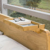 SoBuy NKD01-N Bedplank Bamboe Zwevend nachtkastje Met Kabelbeheer