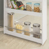 SoBuy NSR01-W Smalle trolley - Keukentrolley - Opbergrek - MDF - Wit