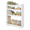 SoBuy NSR01-W Smalle trolley - Keukentrolley - Opbergrek - MDF - Wit