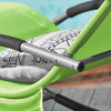 SoBuy OGS28-GR | Ligstoel | Tuinstoel | Swingstoel | Schommelstoel | Ergonomische | met Verstelbare Hoofdsteun en Zijzak | Groente