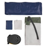 Sobuy OGS32-II-GR-P01 Campingmatras, 1-zits, strandmatras met kussen en pomp, trekkingmatras, draagbaar, opblaasbare matras, tent, groen, 191 x 76 x 22 cm