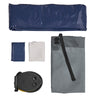 Sobuy OGS32-II-HG-P01 Campingmatras, 1-zits, strandmatras met kussen en pomp, trekkingmatras, draagbaar, opblaasbare matras, tent, grijs, 191 x 76 x 22 cm
