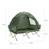 SoBuy OGS32-II-L-GR Veldbed met tent voor 2 personen, 4-in-1 tent op palen met roltas, waterdicht, campingbed, outdoor, campingbed, familietent zonder matras, vistent groen, 193 x 188 x 145 cm
