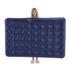 Sobuy OGS32-II-L-GR-P01 Campingmatras, 2-zits, strandmatras met kussen en pomp, trekkingsmatras, draagbaar, opblaasbare matras, tent, groen, 191 x 137 x 22 cm