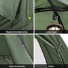 SoBuy OGS32-L-GR | 4-in-1 Tent met opvouwbaarverhoogd bed, dak, slaapzak, luchtmatras| Maximale belasting 180 kg | 2 Personen | Groente