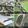 SoBuy OGS32-L-TN 4-in-1 Camping Tent met Opvouwbaar Bed, Waterdicht, Slaapzak en Matras, Lichtgewicht, voor 2 Persoon, Festival, Buitenleven, Hike en Bos, Camouflagekleur