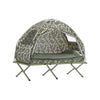 SoBuy OGS32-TN | 4-in-1 Tent met opvouwbaarverhoogd bed, dak, slaapzak, luchtmatras| Maximale belasting 114 kg | 1 Persoon | Camouflage | Camouflage