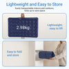 Sobuy OGS32-II-L-GR-P01 Campingmatras, 2-zits, strandmatras met kussen en pomp, trekkingsmatras, draagbaar, opblaasbare matras, tent, groen, 191 x 137 x 22 cm
