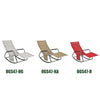 SoBuy OGS47-R | Ligstoel | Tuinstoel | Swingstoel | Schommelstoel | Ergonomische | met Zijzak | Rood